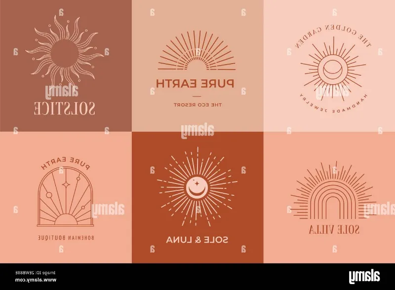 Los tonos terracota en el diseño de logotipos